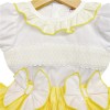 Baby Girl Yellow Frilly Skirt with Smocked Shirt "MYD2224"