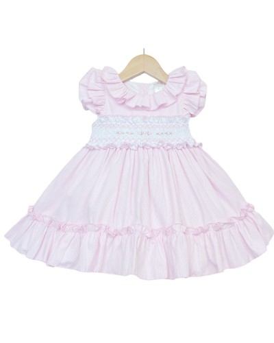 Baby Girl Pink Hand Smocked...