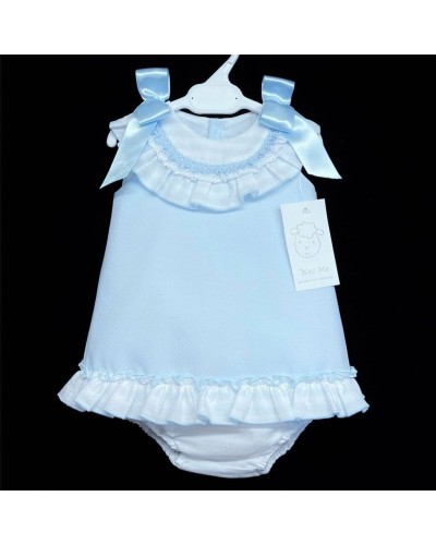 Baby Girl Blue Waffle A...