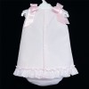 Baby Girl Pink Waffle A Line Dress with Pants Set "MYD308P"