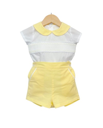 Baby Boy Yellow Smocked...