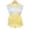 Baby Boy Yellow Smocked Shirt with Shorts "MYD2223Y"