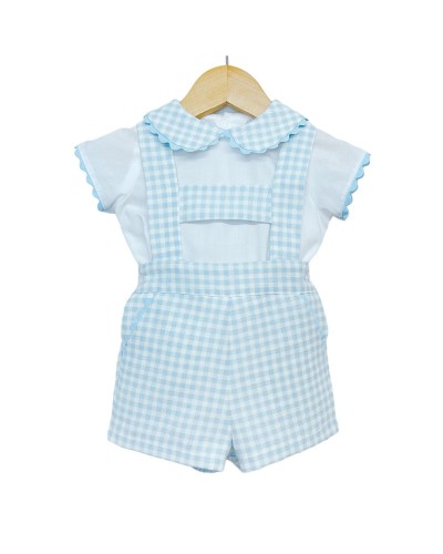 Baby Boy Blue Gingham H...