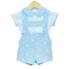 Baby Boy Blue Star H Strap Dungaree with Shirt "MYD2237"