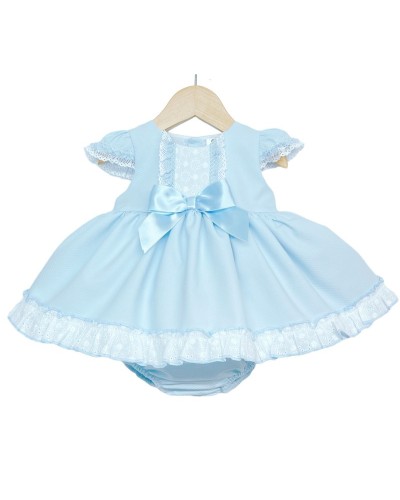 Baby Girl Blue Waffle Puff...