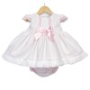 Baby Girl Pink Waffle Puff Ball Dress with Pants "MYD2213P"