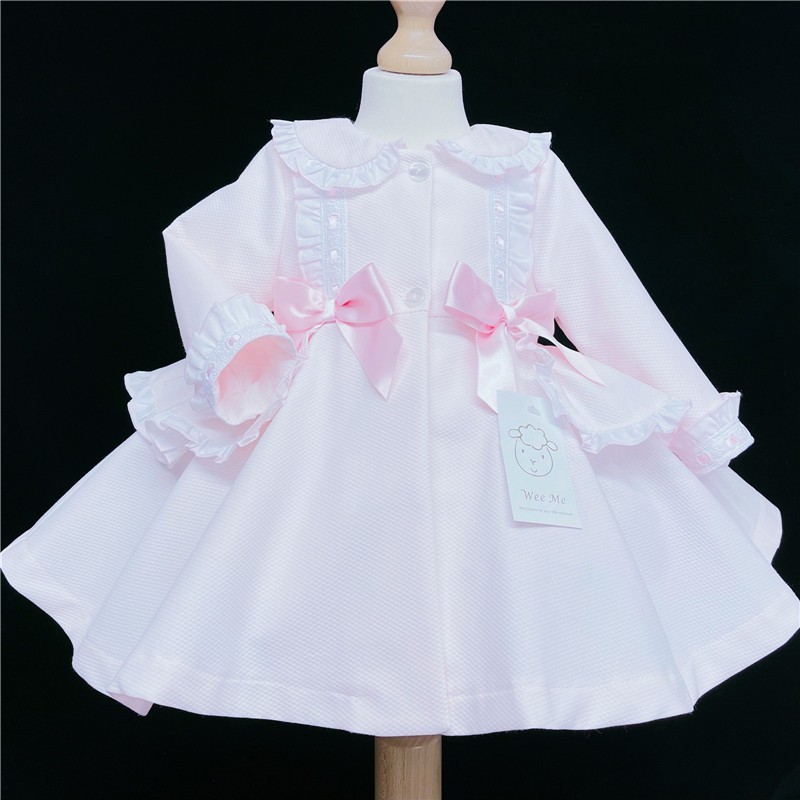 Baby Girls Waffle Puff Ball Jacket "MYD836 Pink"