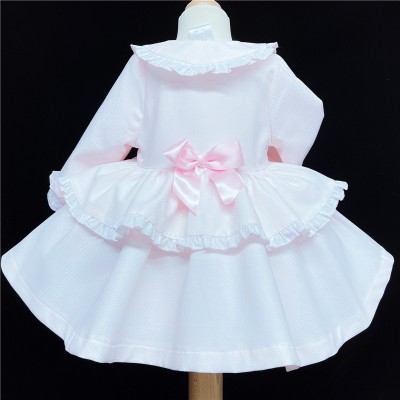 Baby Girls Waffle Puff Ball Jacket "MYD836 Pink"