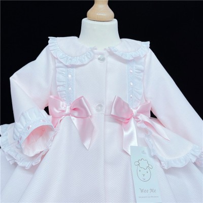 Baby Girls Waffle Puff Ball Jacket "MYD836 Pink"