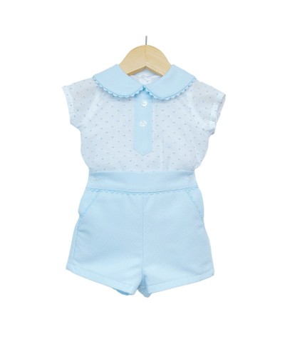 Baby Boy Blue Collar Shirt...