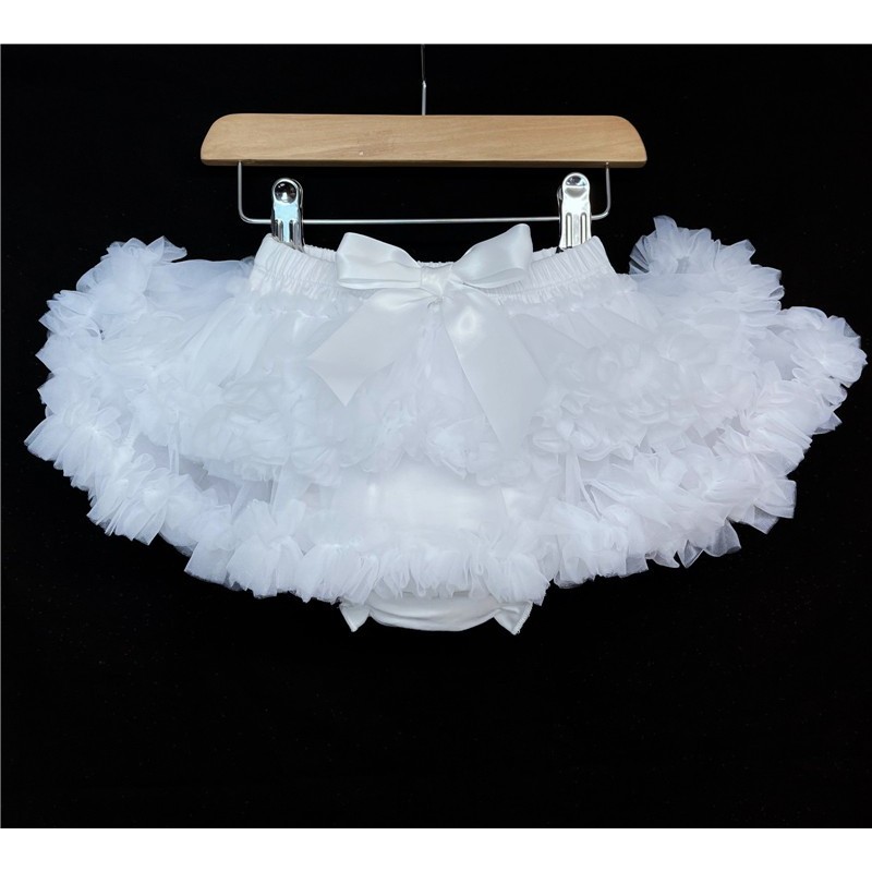 Baby Girl Soft White Tutu Skirt "Tutu 01 White"