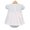 Baby Girl Pink Waffle Princess Dress with Pants "MYD102 P"