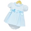 Baby Girl Blue Waffle Princess Dress with Pants "MYD102 B"