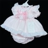 Baby Girls Waffle Frilly Dress Set "MYD404 Pink"