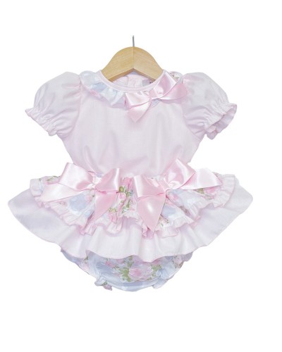 Baby Girl Pink Rose Print...