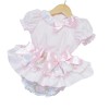 Baby Girl Pink Rose Print Frilly Bottom Skirt with Shirt "MYD2239"