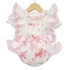 Baby Girl Pink Cream Floral Romper with Shirt "MYD2248"