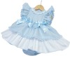 Baby Girl Blue Puff Ball Dress with Pants "MYD2249"