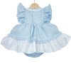 Baby Girl Blue Puff Ball Dress with Pants "MYD2249"