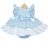 Baby Girl Blue Puff Ball Dress with Pants "MYD2249"