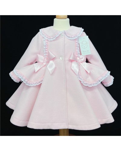 Baby Girl Pink Coat Wool...