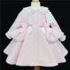 Baby Girl Pink Coat Wool Like Fabric "MYD882 Pink"