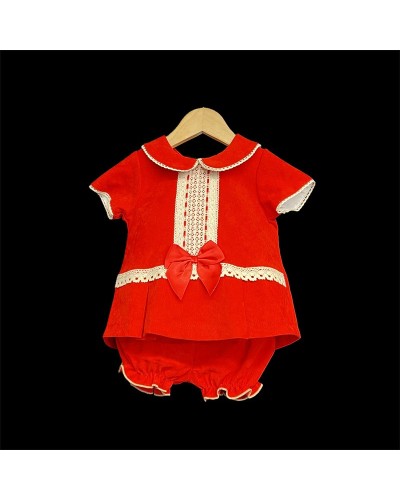Baby Girl A Line Velvet &...
