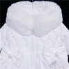Baby Girls Puff Coat Fur Trim Hood "MYD403 White"