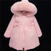 Baby Girls Puff Coat Fur Trim Hood "MYD403 Pink"