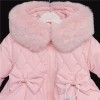 Baby Girls Puff Coat Fur Trim Hood "MYD403 Pink"