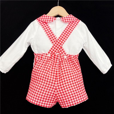 Baby Boys Gingham Outfit "MYD822 Red"