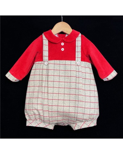 Baby Boys Checked Bodysuit...