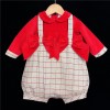 Baby Girls Bodysuit "MYD108 Red/Grey"