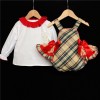 Baby Girls Checked Romper Set "2053"