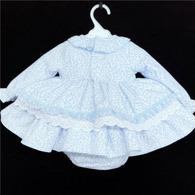 Baby Girls Floral Puff Ball Dress "MYD500 Blue"