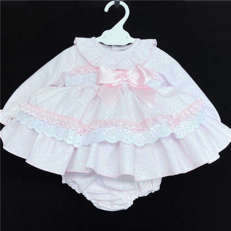 Baby Girls Floral Puff Ball Dress "MYD500 Pink"