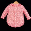 Baby Girls Floral Waffle Romper "MYD502 Red"