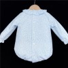 Baby Girls Floral Waffle Romper "MYD502 Blue"