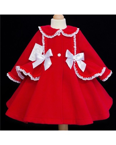 Baby Girls Winter Coat Wool...
