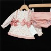 Baby Girls Bunny Print Dress Set "MYD226 Pink"