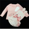 Baby Girls Bunny Print Romper Set "MYD229 Pink"