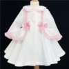 Baby Girls Cream Coat Wool Like Fabric "MYD880"