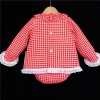 Baby Girls Red Checked A Line Dress Set "MYD820"