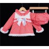 Baby Girls Red Checked A Line Dress Set "MYD820"