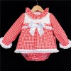 Baby Girls Red Checked A Line Dress Set "MYD820"