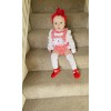 Baby Girls Red Checked Romper Set "MYD821"