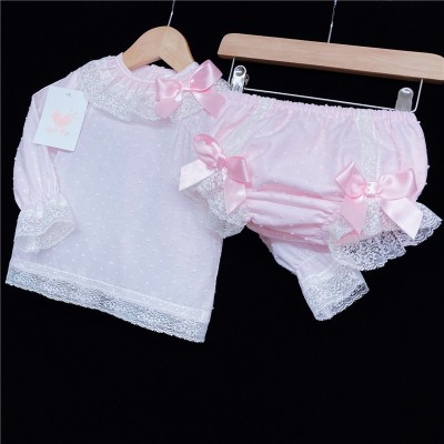 Baby Girls Pink Top with Shorts Outfit "LM106"