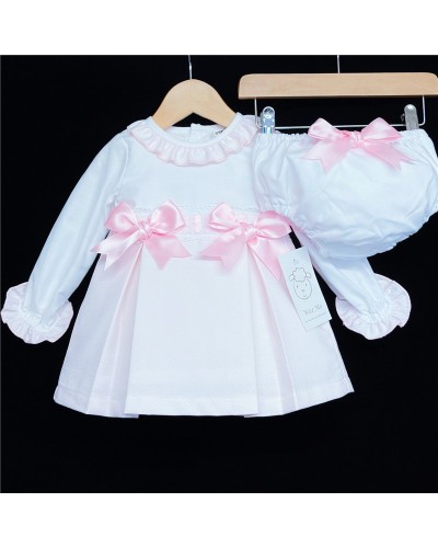 Baby Girls Pink Waffle...