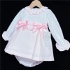 Baby Girls Pink Waffle Princess Dress Set "MYD207"