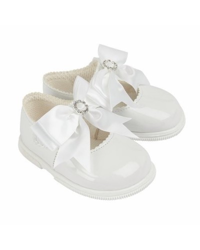 Baby Girls Patent Bow &...